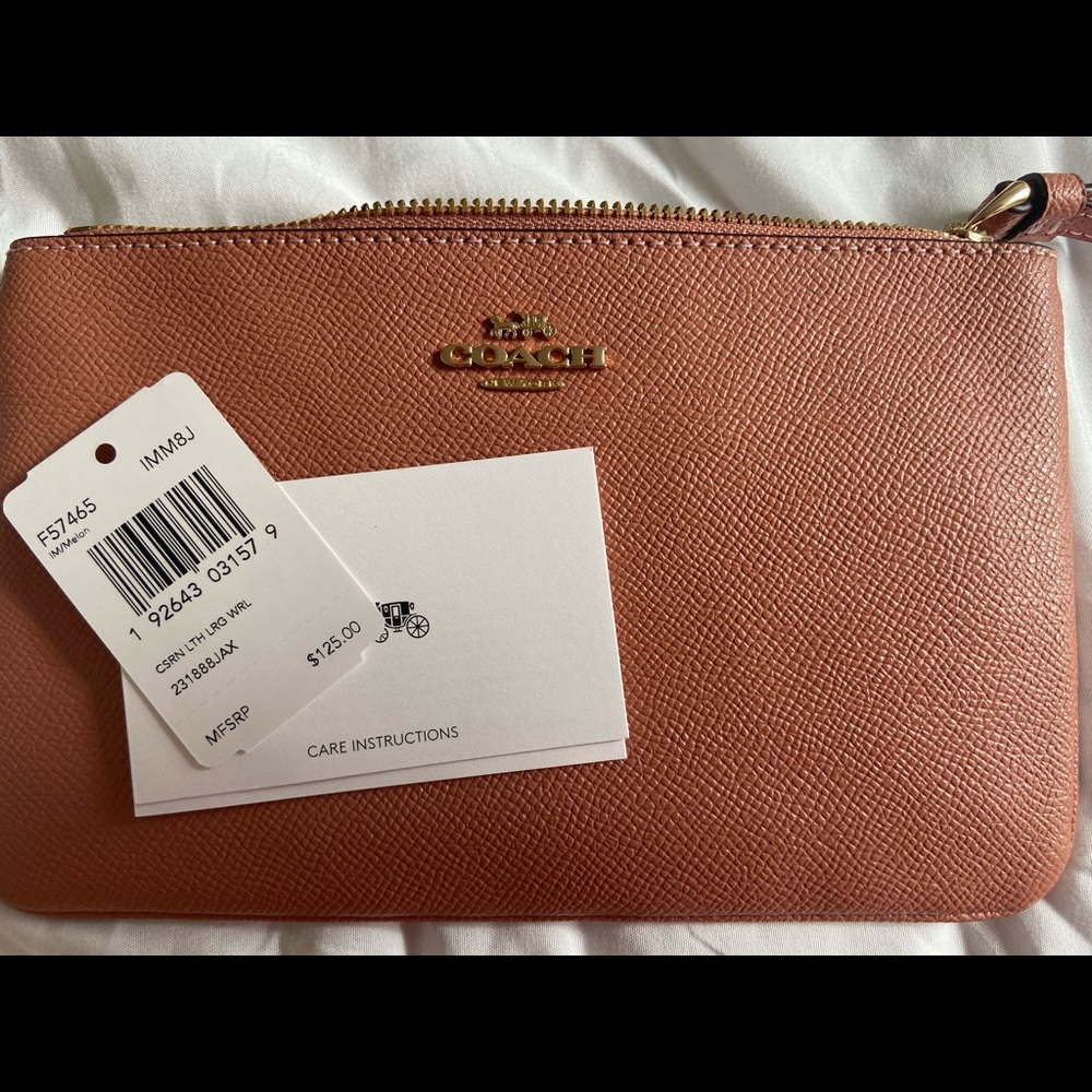 NWT - Pink Coach Wristlet